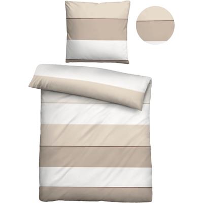 Bettwäsche BIBERNA "Antonia", grau (kitt), B/L: 155cm x 200cm, , Mako-Satin, B/L: 80cm x 80cm, Mako-Satin, Obermaterial: 100% Baumwolle, Bettwäsche, feiner Glanz + weicher Griff, pflegeleicht, ganzjährig einsetzbar, RV Image