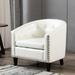 Tufted Barrel ChairTub Chair for Living Room Bedroom Club Chairs