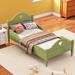 Modern Green Twin Size Toddler Bed With Side Safety Rails And Headboard And Footboard For Children