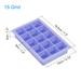 3 Pack Silicone Ice Cube Tray with Lid for Freezer 15 Cube Per Tray