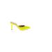 Steve Madden Heels: Yellow Solid Shoes - Women's Size 5 1/2 - Pointed Toe