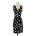 DS Dress Casual Dress - Party V-Neck Sleeveless: Black Dresses - Women's Size 0