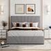 Latitude Run® Full Size Upholstered Platform Bed w/ A Hydraulic Storage System Upholstered, Wood in Gray | 48.6 H x 58.8 W x 77.9 D in | Wayfair