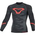 Macna Base Layer All-Season Longsleeve Functional Shirt, black-grey-red, Size 2XL 3XL