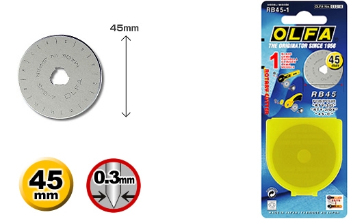 Olfa RB45-1 - Ersatzklinge - 1x 45 mm - Blister Image