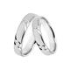 Trauring DOOSTI "Schmuck Geschenk Silber 925 Ehering Partnerring LIEBE" Fingerringe Gr. 58, Silber 925 (Sterlingsilber), 4 mm, silberfarben Trauringe