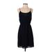 Forever 21 Contemporary Casual Dress - Mini Scoop Neck Sleeveless: Black Solid Dresses - Women's Size Small