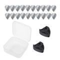 1 Set Stainless Steel Guitar Picks Plastic Storage Box Pick Storage Tool Set