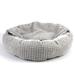 Benepaw Cozy Dog Bed Hooded Fluffy Orthopedic Round Donut Pet Cuddler Anxiety Calming Bed Washable Soft Nonslip Puppy Cat Cave