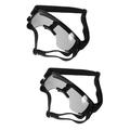 2pcs Outdoor Dog Sunglasses Anti-UV Eye Protection Goggles Waterproof Windproof Puppy Goggles