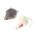 2Pcs False Mice Toys Interactive Mini Funny Plush Mouse Toys for Pet Cats Kitty Kitten (Random Color)