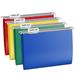 ViVin Heavy Duty Plastic Hanging File Folders with Metal Hook 1/5-Cut Adjustable Tabs File Cabinet Folders Letter Size Fit for Office School and Home 20 per Box (Assorted)