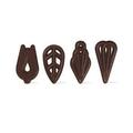 Belgian Chocolate Decoration Victory Assortment For Cupcake Hot Cocoa Ice Cream Cookies Cake Decorating Belgian Chocolate Decoration Victory Assortment - 315 Pces