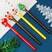 Zainafacai Pens Christmas Rollerball Pen Gel Ink Pen Xmas Tree Snowman Deer Pen for Office School 2Ml School Supplies C