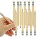 50 Pcs Mini Shorts Pencils with Erasers Kids Writing Tool Log Skin Toddler Student Use