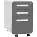 GEROBOOM Laura Davidson Stockpile 3-Drawer File Cabinet for Home Office Commercial- Size Blue Faceplate