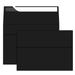 RINRDA 4x6 Envelopes For Invitation A6 Black envelope 4.75 x 6.5 inch Black 4X6 Envelopes for A6 cards Self Seal envelopes for weddings greeting cards baby shower photos birthday (Black)