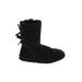 Ugg Australia Boots: Winter Boots Wedge Bohemian Black Print Shoes - Women's Size 6 - Round Toe