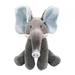 STARTIST Plush Baby Musical Toy Animated Elephant Toy Singing Adorable Realistic Animal Baby Plush Toy for Language Expression Rhythm blue ears