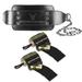 100% Top-Grain Leather Dip Belt with Steel Chain + 18-inch Wrist Wraps w/ Thumb Loop