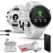 Garmin Approach S62 Premium GPS Golf Watch - White Built-in Virtual Caddie 1.3 Touchscreen Large Display and 41000 Preloaded Courses Smartwatch Bundle With Wireless Earbuds and Accessoires