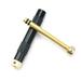 Fearlessin Brass Fire Piston Emergency Aluminium Alloy Fires Tube Picnic Forest Survival Flame Maker Igniter Tools Accessories Black