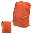 Uxcell 15-25L Backpack Rain Cover with Drawstring Bag S Orange Checkered
