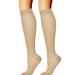 Womens Cotton Knee High Long Socks Womens Stockings Women Solid Casual Sports Socks Calf Socks Elastic Compression Stockings