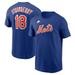 Men's Nike Darryl Strawberry Royal New York Mets Fuse Name & Number T-Shirt