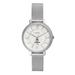 Women's Fossil Silver UConn Huskies Jacqueline Stainless Steel Mesh Watch