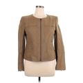 Ann Taylor Jacket: Short Tan Solid Jackets & Outerwear - Women's Size 14