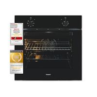 Exquisit Einbaubackofen EBE255-U-020 schwarz | Energieeffizienzklasse A | 59,0 l Garraum | Einbaubackofen 60 cm