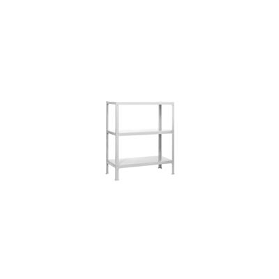 SimonRack Fileclick schraubenloses Metallregal 3 Böden. Farbe WEISS/WEISS 900x1000x360 mm Image
