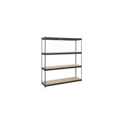 SimonRack Metallregal ohne Schrauben mit Simonforte 4 Regale 4 Regale. Farbanthrazit/Holz 2000x2400x900 mm Image
