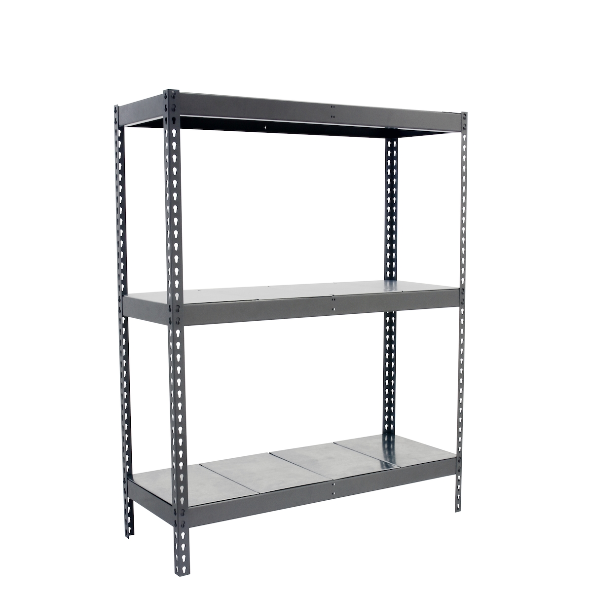 SimonRack Metallregal ohne Schrauben mit Simonforte -Metallschalen 3 Regale. Grau/galva Farbe 1500x1200x450 mm Image