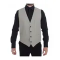 Dolce & Gabbana , Cotton Silk Blend Dress Vest ,Beige male, Sizes: XL