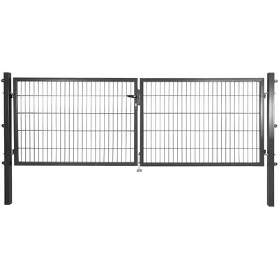 Zaundoppeltür ARVOTEC "ESSENTIAL", grau (anthrazit), B:300cm H:100cm, Metall, Tore, Breite: 300 cm, Höhe: 80 - 200 cm, z