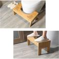 Senderpick - Tabouret de toilette physiologique en bambou, marchepied wc en bois, tabouret