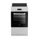 Beko - Cuisiniere induction FSM58301WC - 3 feux - 0,92 kwh/cycle - 50cm