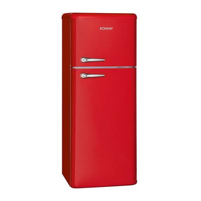 Bomann - Réfrigérateur et congélateur 208L retro rouge dtr 353.1 rouge - Rouge