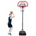 Costway - Panier de Basket Extérieur avec Hauteur Réglable 160-210 cm, Support de Basket sur Pied