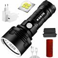 P70 lampe torche, 3000 lumens haute puissance led lampe de poche étanche ultra lumineuse, Lampe de