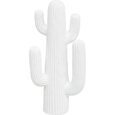 Objet déco Cactus Blanc en magnésie h 38 cm Atmosphera Blanc