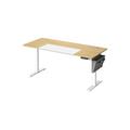 Songmics - Bureau Assis Debout Électrique, 70 x 160 x (72-120) cm, Table Réglable en Hauteur,