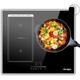 Cooksir - Induction 3 Feux avec Cadre, Bord Inox, Plaque Induction 60cm, 6800W, Commande Tactile à