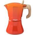 ''MACHINE À Café En Aluminium De 6 Tasses Modele ''''PETRA'''' Oroley Couleur Orange.''