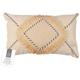 Rsd Distrib - Coussin Beige Et Blanc a Franges 30x50cm M8