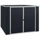 Abri de jardin, Remise Cabane pour outils, Stockage Rangement Extérieur Anthracite 195x198x159 cm