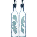 World of Flavours - Set of Bouteilles d'huile et de vinaigre of avec motifs décoratifs, en of