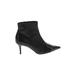 Zara Ankle Boots: Black Solid Shoes - Women's Size 39 - Pointed Toe